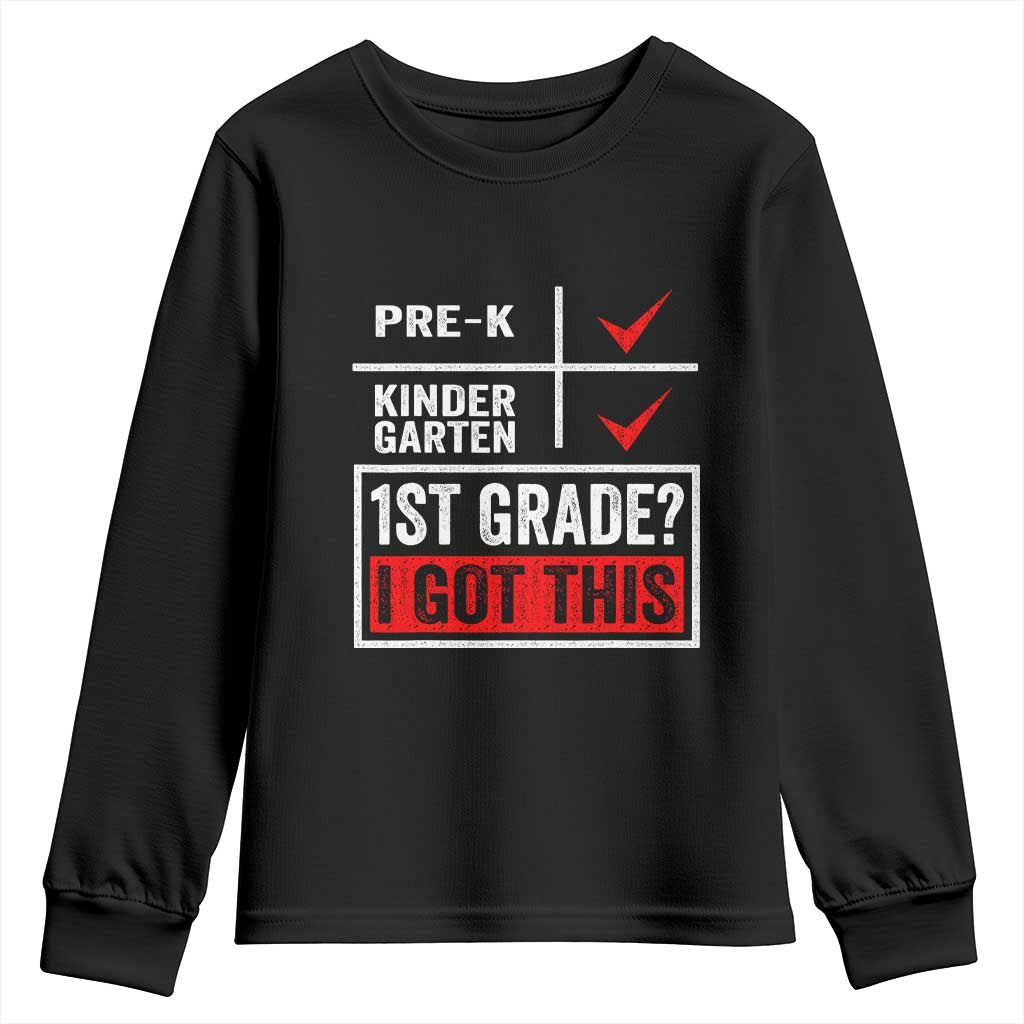 Boys and Girls First Day of First Grade Youth Sweatshirt Back to School