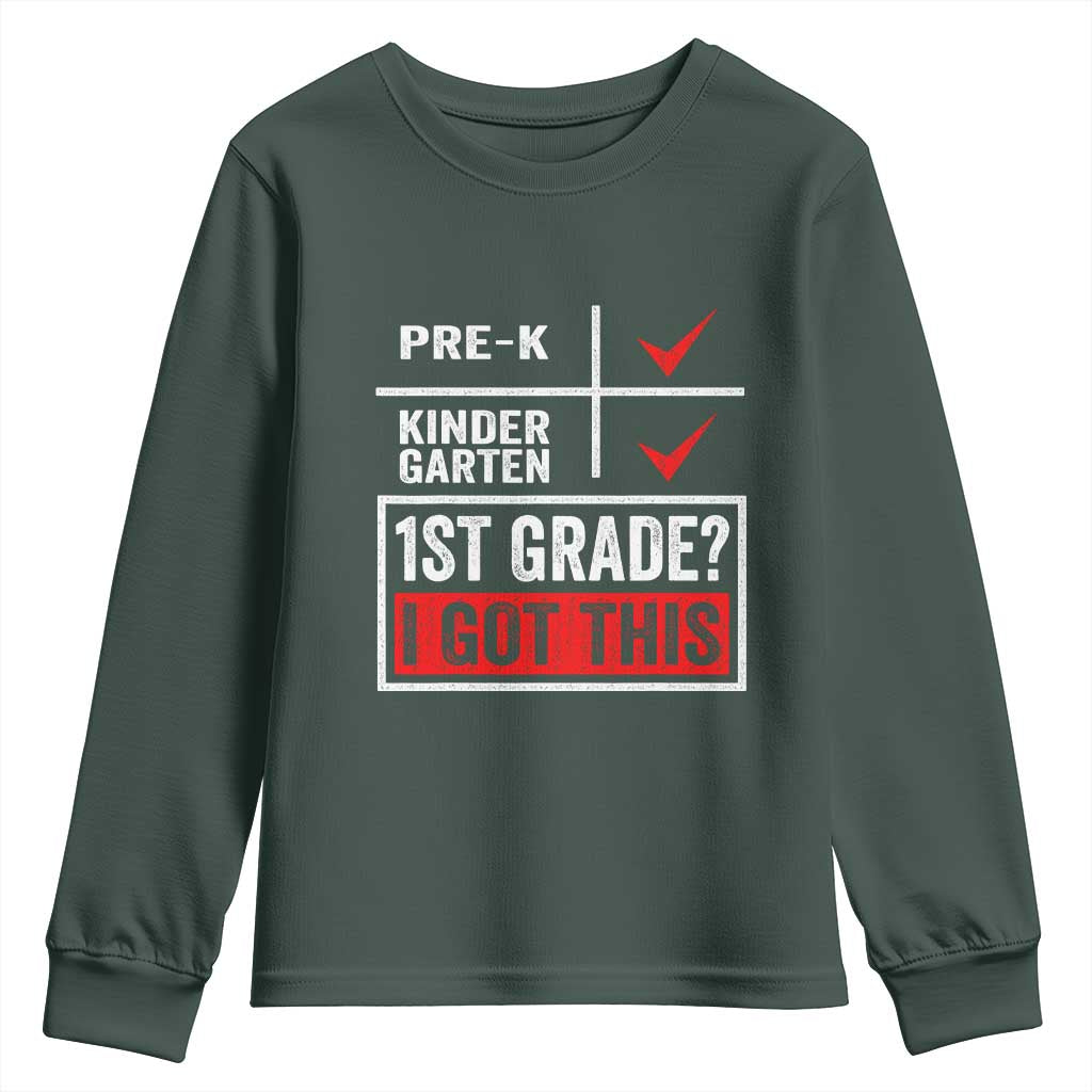 Boys and Girls First Day of First Grade Youth Sweatshirt Back to School