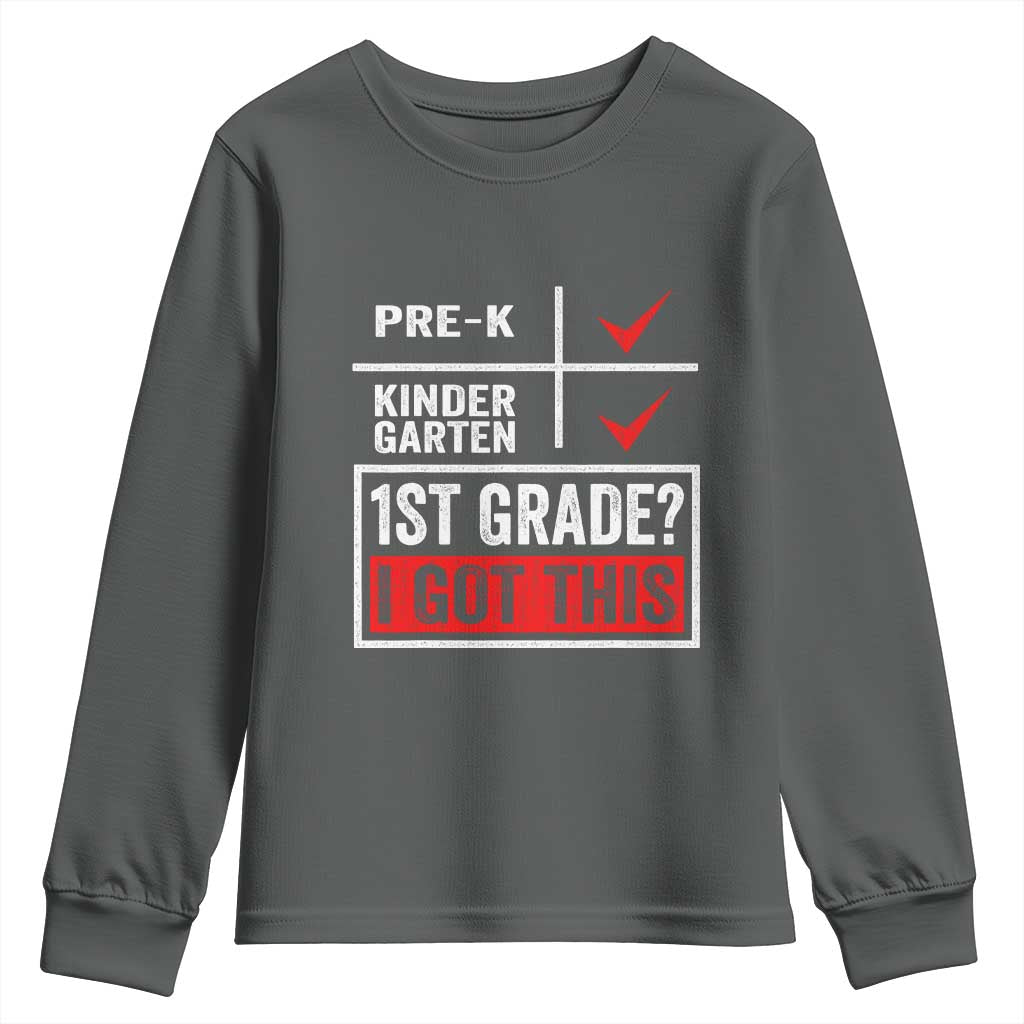Boys and Girls First Day of First Grade Youth Sweatshirt Back to School