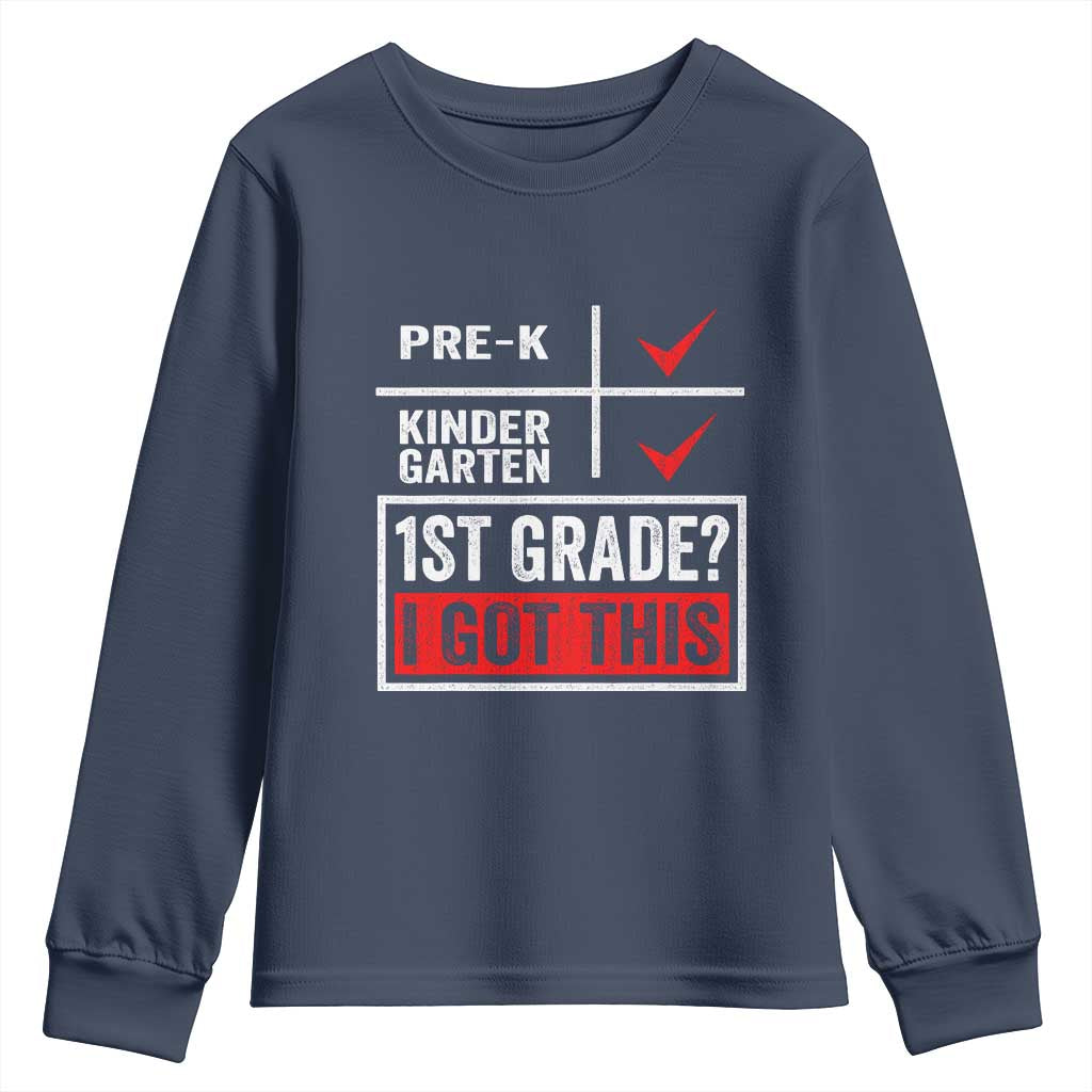 Boys and Girls First Day of First Grade Youth Sweatshirt Back to School