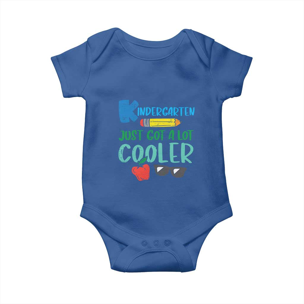 Kindergarten Just Got Cooler Baby Onesie Funny 1st Day Back to School Kids Gift