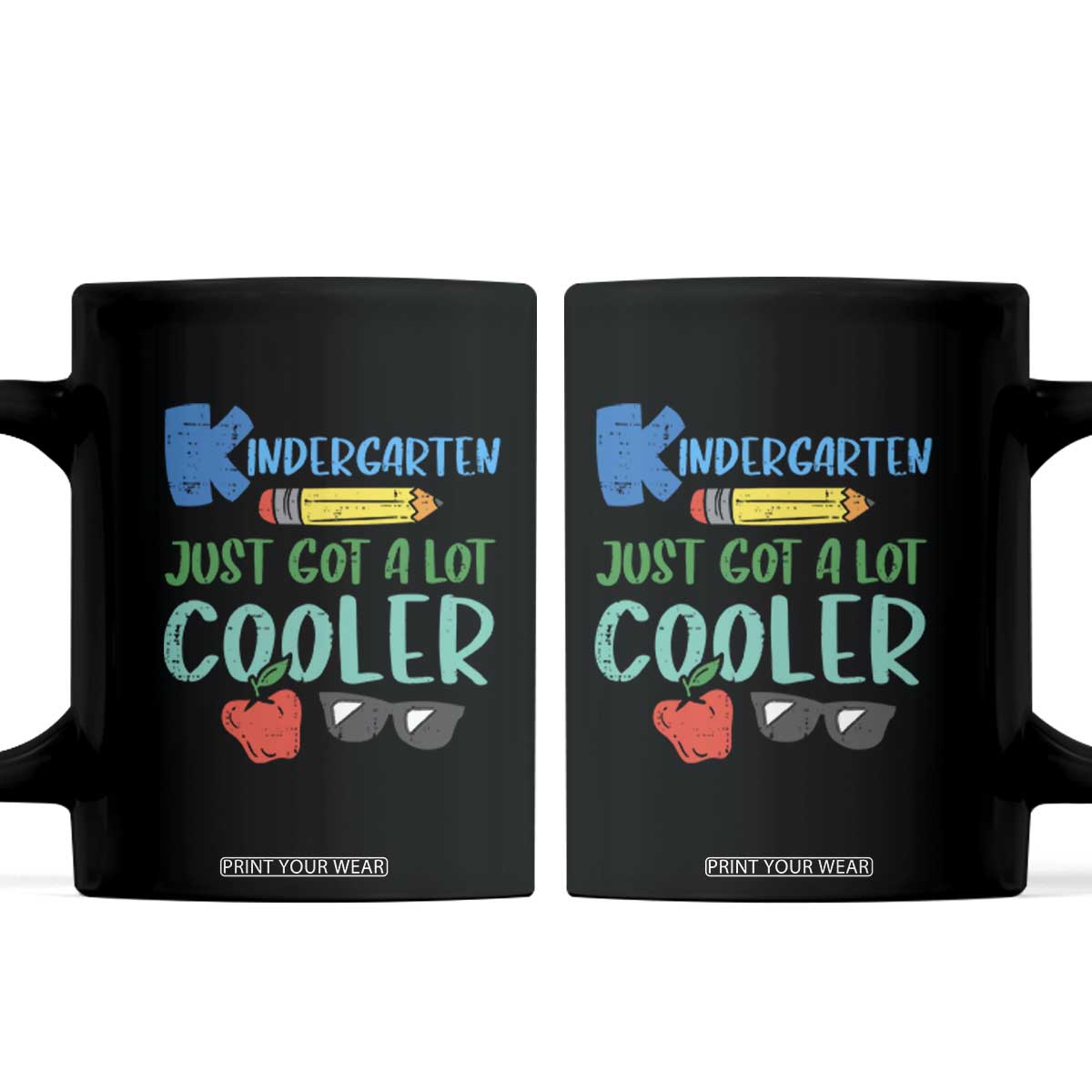 Kindergarten Just Got Cooler Coffee Mug Funny 1st Day Back to School Kids Gift
