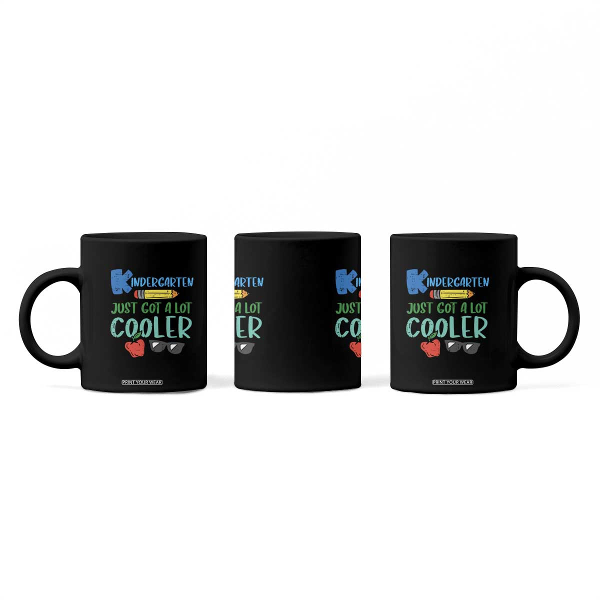 Kindergarten Just Got Cooler Coffee Mug Funny 1st Day Back to School Kids Gift