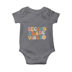 Groovy Retro Second Grade Vibes Baby Onesie Back to School 2nd Grade Team