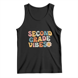 Groovy Retro Second Grade Vibes Tank Top Back to School 2nd Grade Team