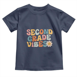 Groovy Retro Second Grade Vibes Toddler T Shirt Back to School 2nd Grade Team