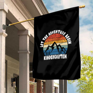 Kindergarten First Day of School Garden Flag Let the Adventure Begin Cute Back to School Gift