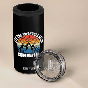 Kindergarten First Day of School 4 in 1 Can Cooler Tumbler Let the Adventure Begin Cute Back to School Gift