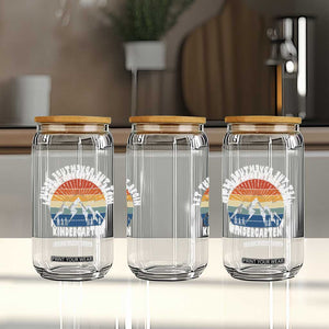 Kindergarten First Day of School Glass Can Let the Adventure Begin Cute Back to School Gift