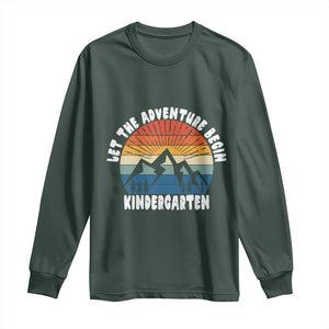 Kindergarten First Day of School Long Sleeve Shirt Let the Adventure Begin Cute Back to School Gift