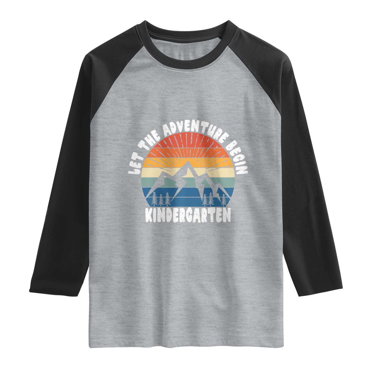 Kindergarten First Day of School Raglan Shirt Let the Adventure Begin Cute Back to School Gift