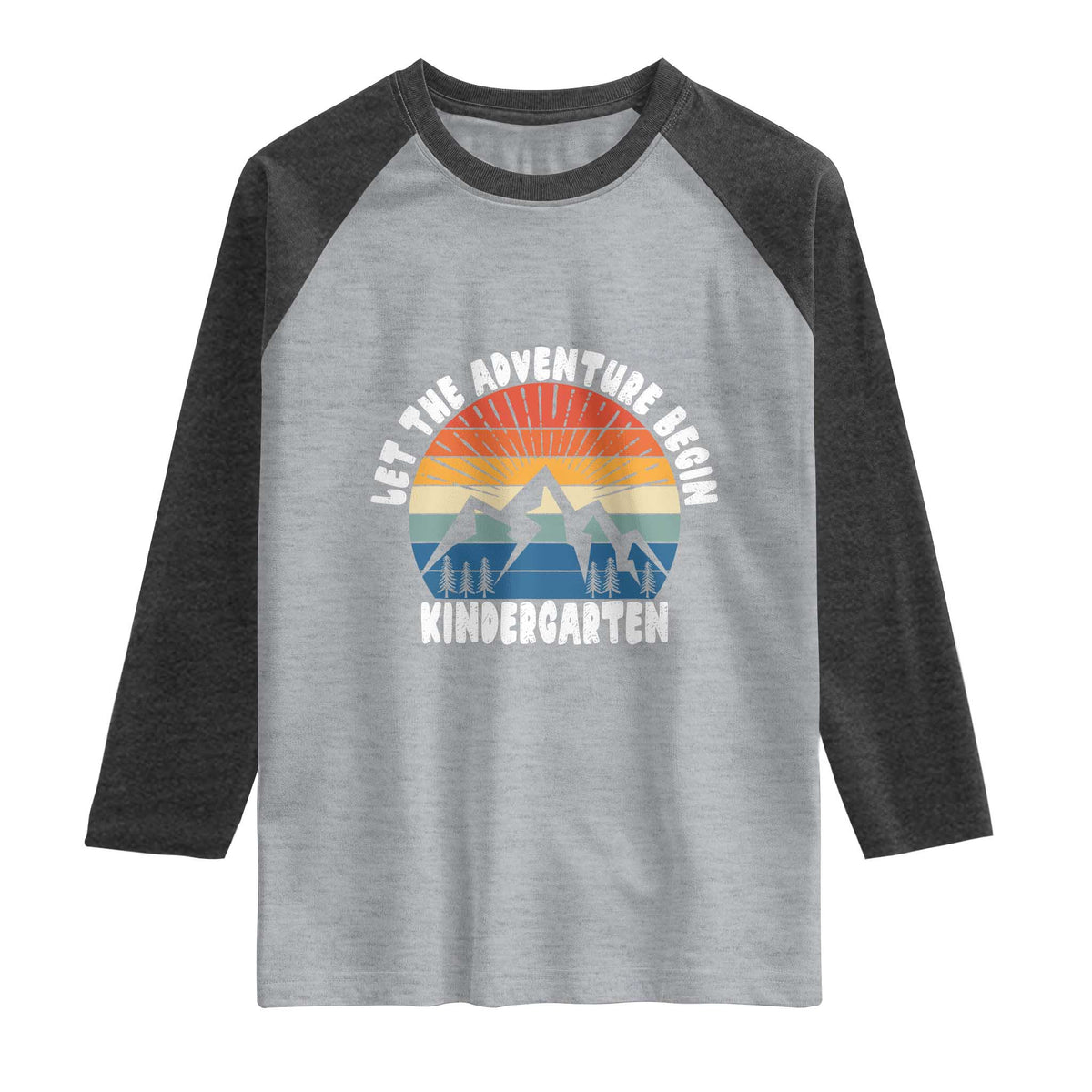 Kindergarten First Day of School Raglan Shirt Let the Adventure Begin Cute Back to School Gift