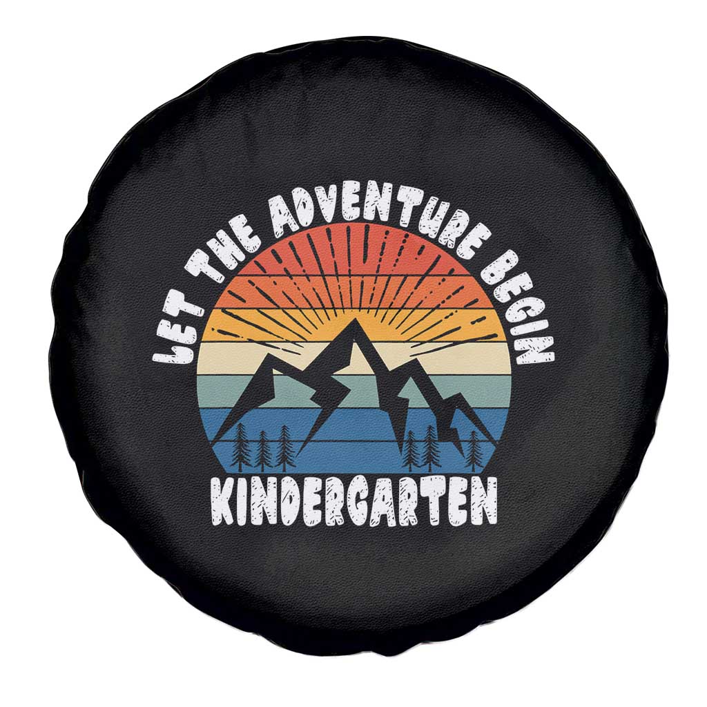Kindergarten First Day of School Spare Tire Cover Let the Adventure Begin Cute Back to School Gift