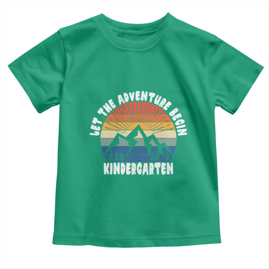 Kindergarten First Day of School Toddler T Shirt Let the Adventure Begin Cute Back to School Gift