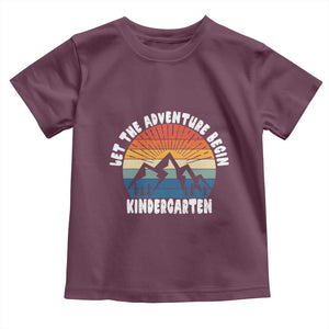 Kindergarten First Day of School Toddler T Shirt Let the Adventure Begin Cute Back to School Gift