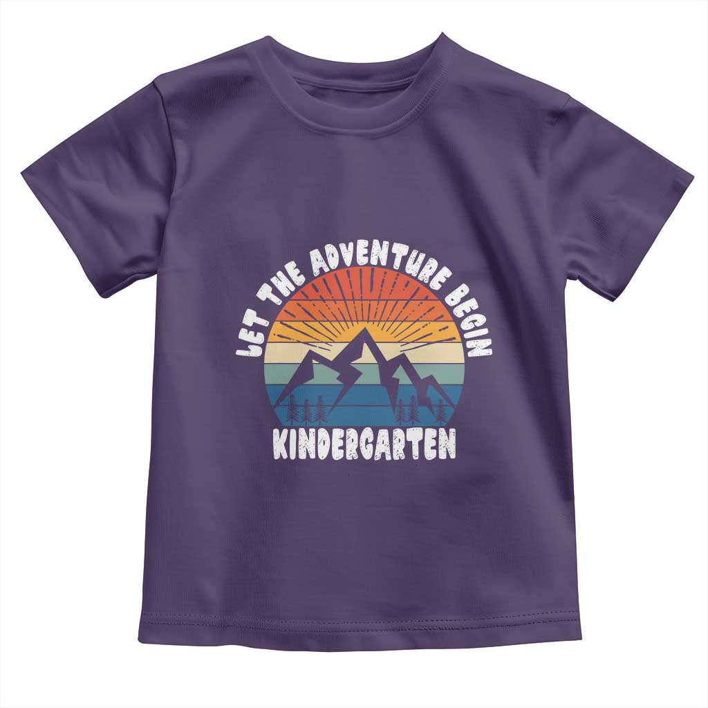 Kindergarten First Day of School Toddler T Shirt Let the Adventure Begin Cute Back to School Gift