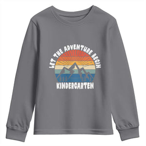 Kindergarten First Day of School Youth Sweatshirt Let the Adventure Begin Cute Back to School Gift