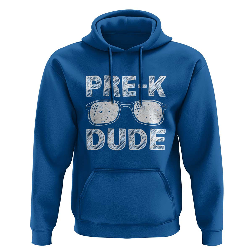 First Day of Preschool Hoodie Pre-K Dude, Back to School Gift TS01 Royal Blue Print Your Wear