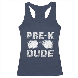 Pre-K Dude Cool First Day of Preschool Racerback Tank Top Back to School Boys Gift