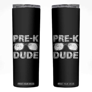 Pre-K Dude Cool First Day of Preschool Skinny Tumbler Back to School Boys Gift