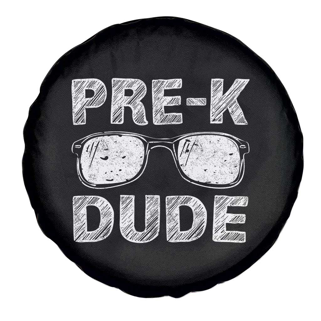 Pre-K Dude Cool First Day of Preschool Spare Tire Cover Back to School Boys Gift
