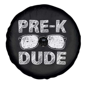 Pre-K Dude Cool First Day of Preschool Spare Tire Cover Back to School Boys Gift