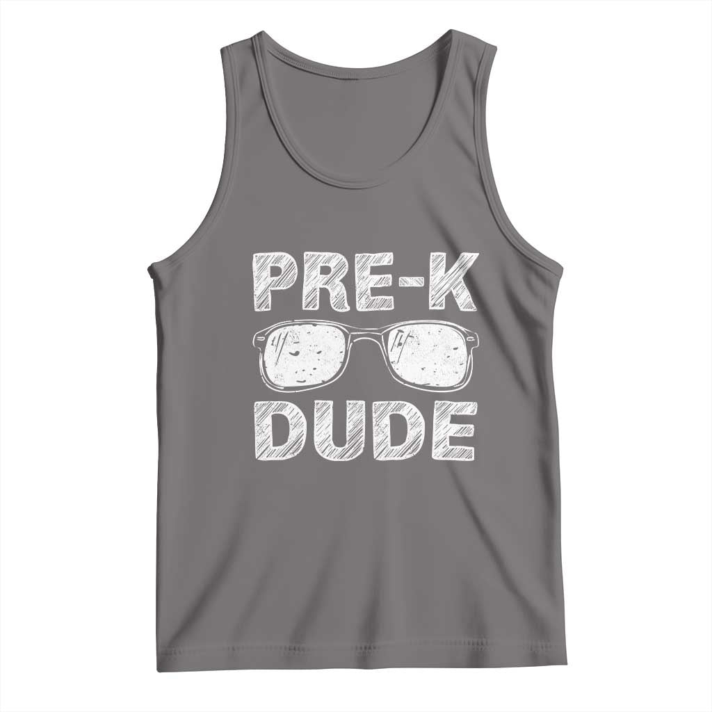 Pre-K Dude Cool First Day of Preschool Tank Top Back to School Boys Gift