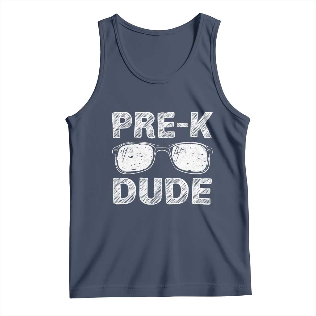 Pre-K Dude Cool First Day of Preschool Tank Top Back to School Boys Gift