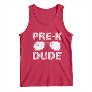 Pre-K Dude Cool First Day of Preschool Tank Top Back to School Boys Gift