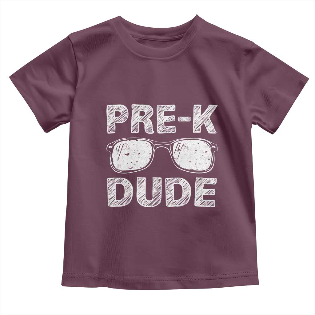 Pre-K Dude Cool First Day of Preschool Toddler T Shirt Back to School Boys Gift