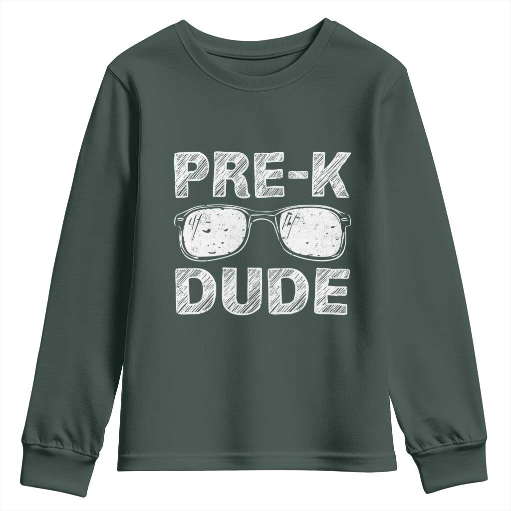 Pre-K Dude Cool First Day of Preschool Youth Sweatshirt Back to School Boys Gift