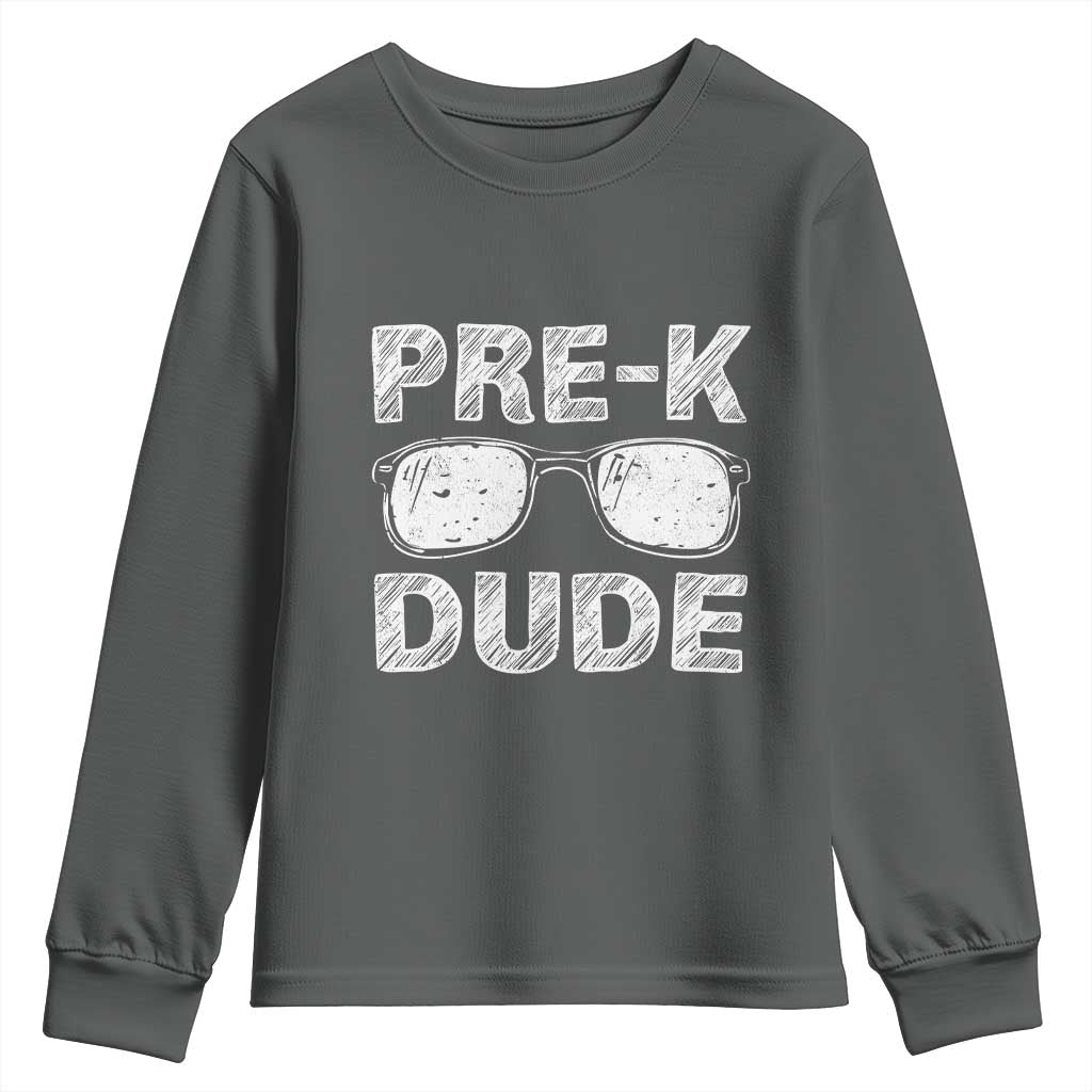 Pre-K Dude Cool First Day of Preschool Youth Sweatshirt Back to School Boys Gift