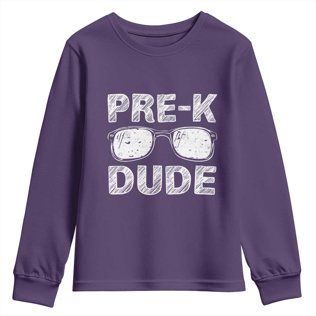Pre-K Dude Cool First Day of Preschool Youth Sweatshirt Back to School Boys Gift