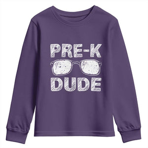 Pre-K Dude Cool First Day of Preschool Youth Sweatshirt Back to School Boys Gift
