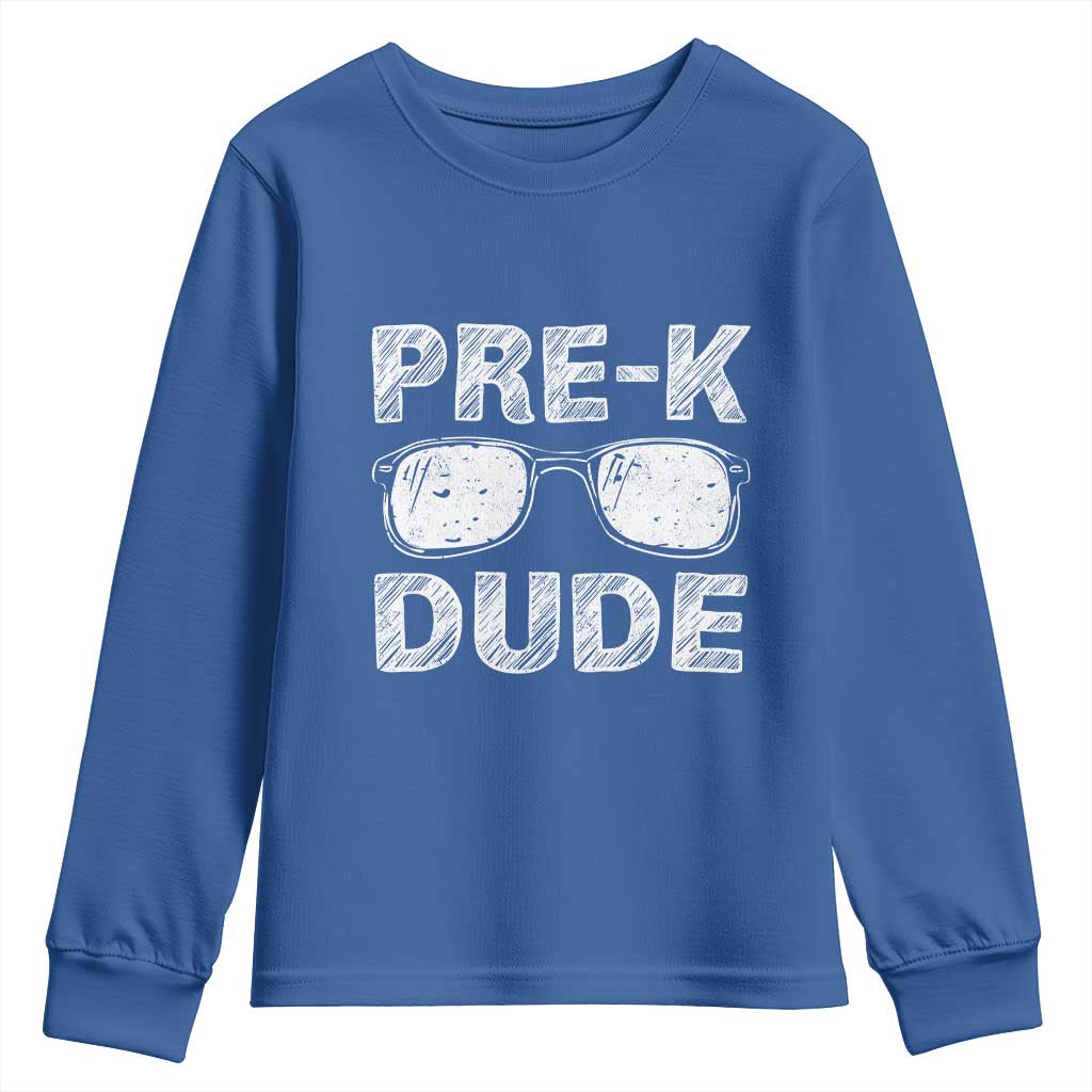 Pre-K Dude Cool First Day of Preschool Youth Sweatshirt Back to School Boys Gift