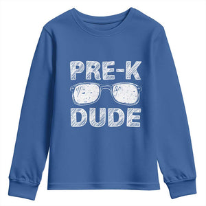 Pre-K Dude Cool First Day of Preschool Youth Sweatshirt Back to School Boys Gift