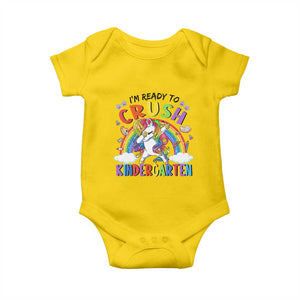 Ready to Crush Kindergarten Cute Girls Baby Onesie First Day Back to School