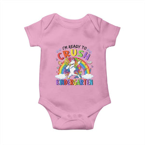 Ready to Crush Kindergarten Cute Girls Baby Onesie First Day Back to School