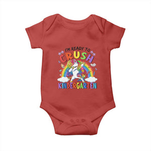 Ready to Crush Kindergarten Cute Girls Baby Onesie First Day Back to School