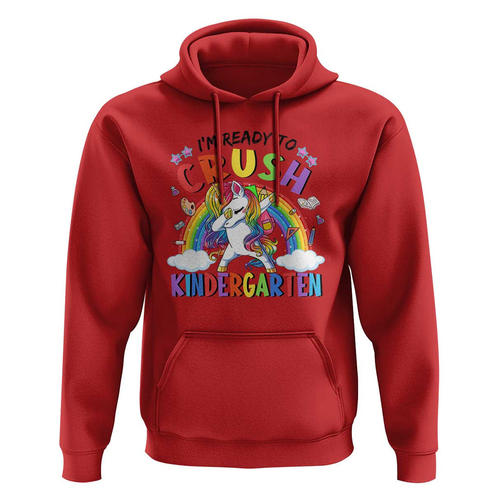 Kids Girl Crush Kindergarten Hoodie First Day Back to School TS01 Red Print Your Wear