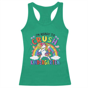 Ready to Crush Kindergarten Cute Girls Racerback Tank Top First Day Back to School