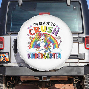 Ready to Crush Kindergarten Cute Girls Spare Tire Cover First Day Back to School