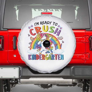 Ready to Crush Kindergarten Cute Girls Spare Tire Cover First Day Back to School