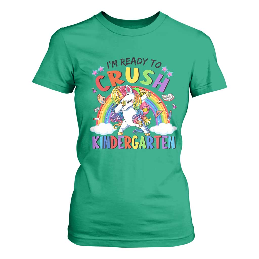 Ready to Crush Kindergarten Cute Girls T Shirt For Women First Day Back to School