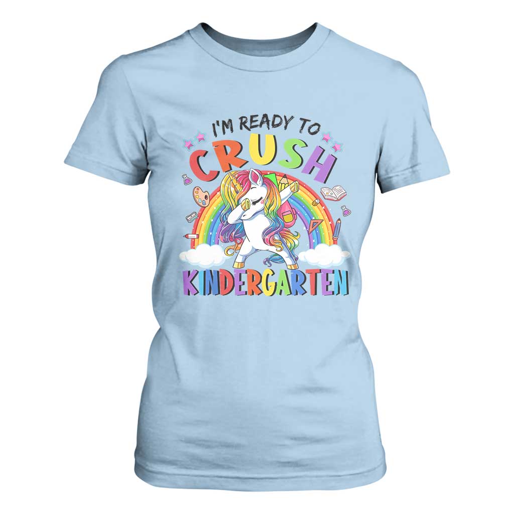 Ready to Crush Kindergarten Cute Girls T Shirt For Women First Day Back to School
