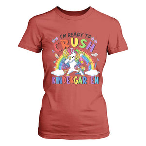 Ready to Crush Kindergarten Cute Girls T Shirt For Women First Day Back to School
