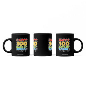 Happy 100 Days of School Coffee Mug Cute Celebration Gift for Teachers and Kids