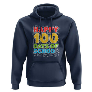 Happy 100 Days Hoodie 100th Day of School Celebration TS01 Navy Print Your Wear