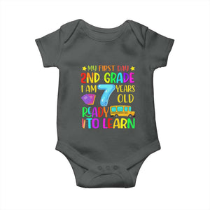 My First Day of 2nd Grade Baby Onesie Ready to Learn Back to School