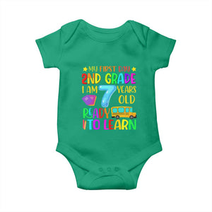 My First Day of 2nd Grade Baby Onesie Ready to Learn Back to School
